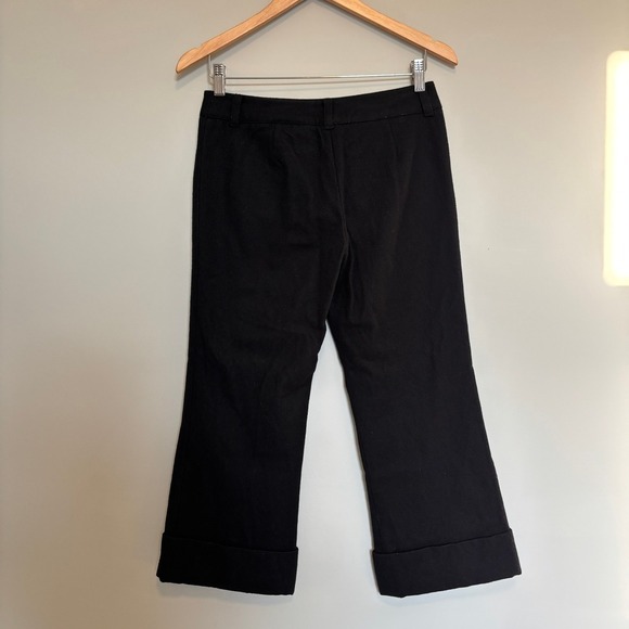 Jacob Size 5/6 Wool Pants Cropped Cuff Business Chic Officewear Teacher Black - Picture 5 of 11